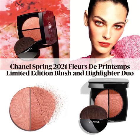 chanel fleur de printemps blush|CHANEL FLEURS DE PRINTEMPS Blush and Highlighter Duo.